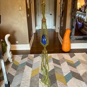 Handmade Macrame Crochet Plant Holder Art Craft